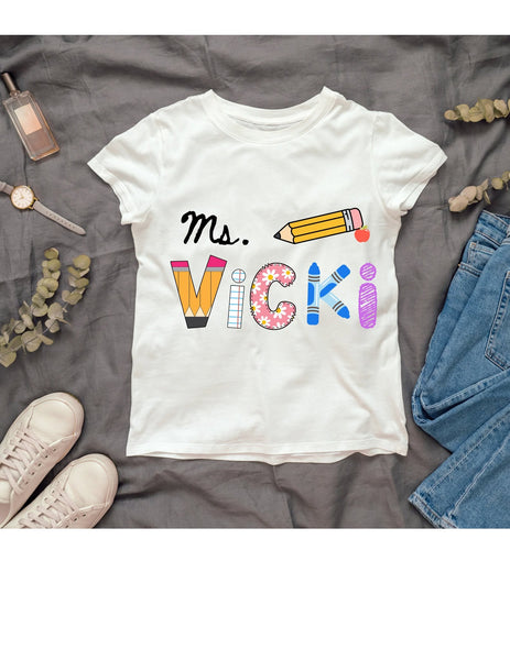 Ms. Custom School Letters