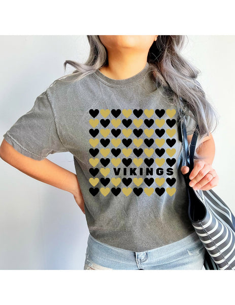Viking Checkered Hearts