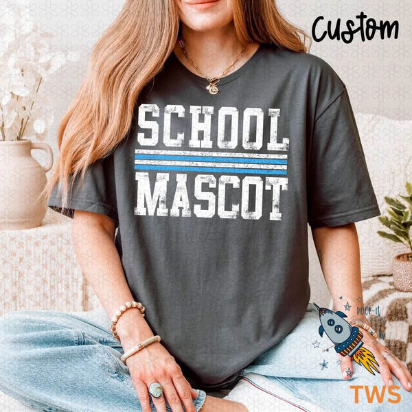 Distressed Custom Mascot