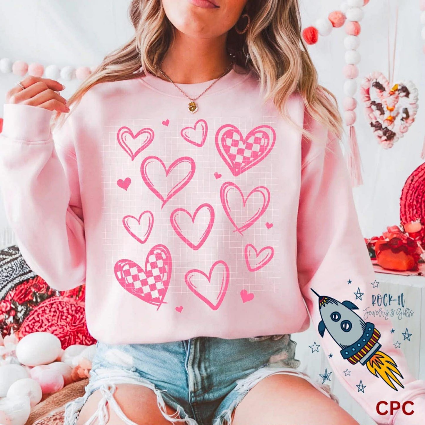 Checkered Heart Collage