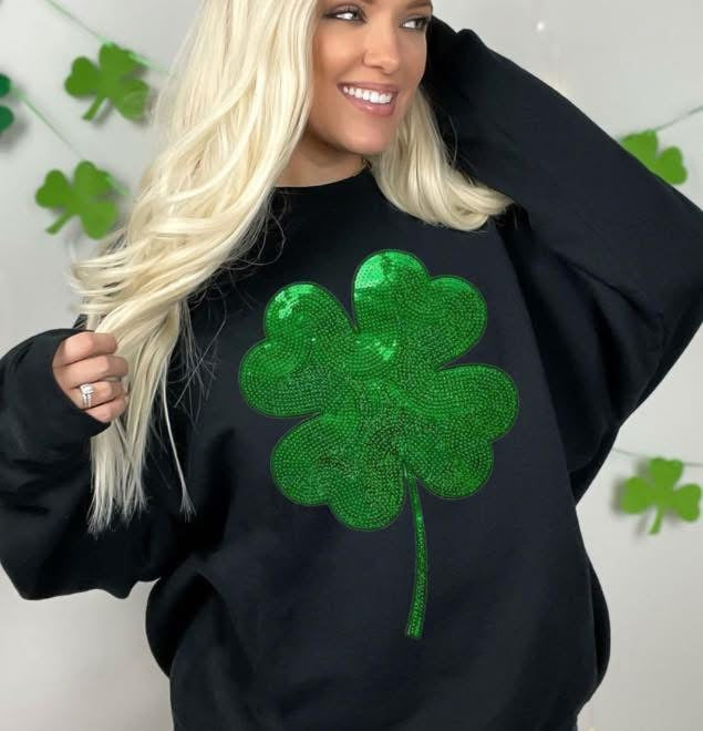 Shamrock Sequin Patch
