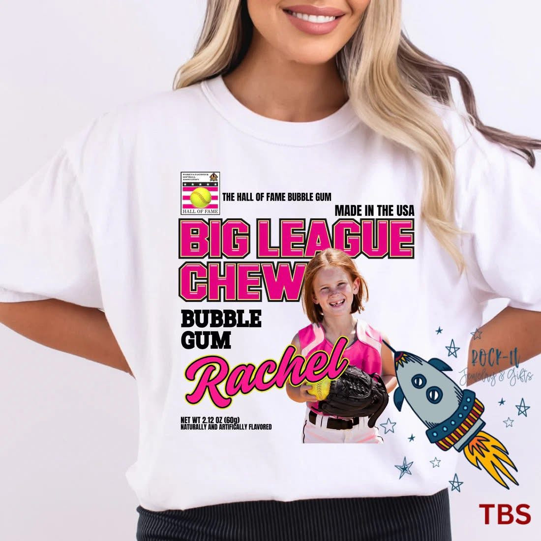 Custom Photo and Name Big League Chew Softball