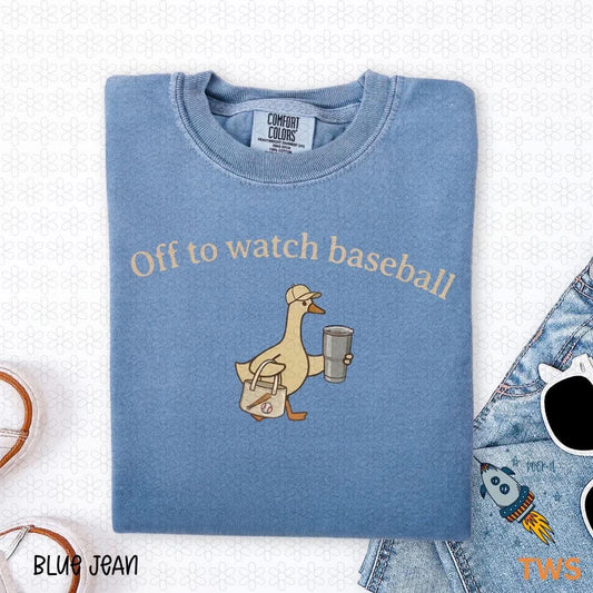 Off To Watch Baseball