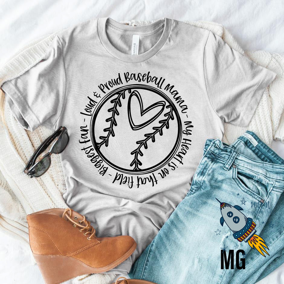 Loud And Proud Baseball Mama