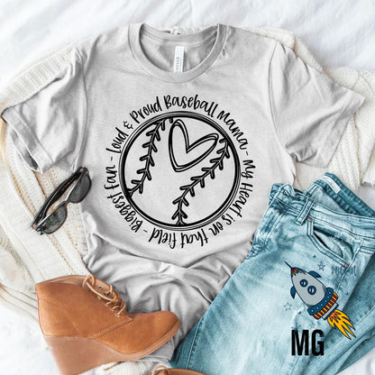 Loud And Proud Baseball Mama
